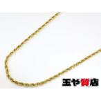 K18 ロープ 模様 ネックレス 45cm 縄模様 ITALY 新品同様 5359