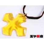 ショッピングバカラ バカラ オクシタン イエロー クロス ペンダント ひもチョーカー K18YG イエローゴールド