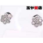 ポンテヴェキオ ピュアプラチニウム999 ピアス ダイヤ0.1ctｘ2 Pure Platinum フラワーモチーフ pt999 pt900 pt850 専用ケース