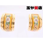 エルメス イヤリング エマイユ 七宝焼 花柄