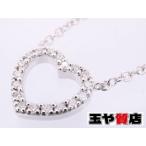 ショッピングティファニー ティファニー ネックレス メトロハート ダイヤ Au 750 K18WG ホワイトゴールド 新品同様