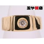 リング 18号 ダイヤ0.12ct デザイン K18YG イエローゴールド 新品同様