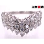 ダイヤ0.70ct V字デザイン リング13号強 pt900 プラチナ