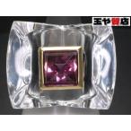 ショッピングバカラ バカラ ゲタパン リング 13号 クリスタル 750 K18YG イエローゴールド クリスタル パープル