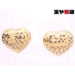 ハートデザイン ピアス 750 K18YG イエローゴールド