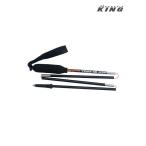 ショッピングking  Trail Blaze #ブラック トレイルブレイズ　MOUNTAIN KING マウンテンキング　トレッキングポール アルミ