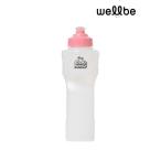 シェイクハンズ 350ml #ピンク [BT-17403]　wellbe ウェルビー　ボトル ランニング 軽量