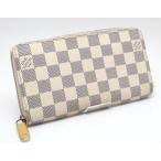 ショッピングダミエ ルイヴィトン ジッピーウォレット 長財布 ダミエ・アズール N60019 白 LOUIS VUITTON 01883