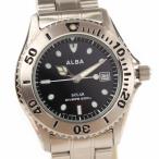 【2021/8/10購入品・超美品】SEIKO ALBA ダイバーズウォッチ ソーラー AEFD529 V147-0AN0 アルバ 腕時計 メンズ 16954