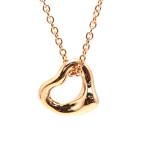 ショッピングティファニー Tiffany&Co. ティファニー オープンハート ネックレス 約40cm K18PG 18金 ピンクゴールド 21839