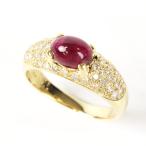 K18YG ルビーリング 18金 イエローゴールド ルビー ダイヤモンド 1.56ct 0.40ct 12号 指輪 30526