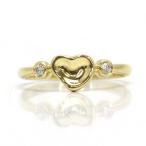 Tiffany&amp;Co. ティファニー クローズドハートリング ダイヤモンド 8号 エルサ・ペレッティ 18金イエローゴールド K18YG 指輪 31152