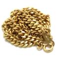 K18 плоский колье примерно 40cm примерно 20.1g 18 золотой Gold колье цепочка 31455