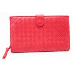 ボッテガヴェネタ 二つ折り財布 イントレチャート 114074 赤 90329