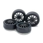  Tamiya Mini 4WD (15534) GP.534 low фрикцион малого диаметра low высота шина (26mm)& карбоновый усиленный колесо ( ласты )