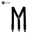 スキー ウェア メンズ レディース DESCENTE〔デサント パンツ サスペンダー〕SUSPENDERS DPP-7600 BLK/ブラック 吊りバンド ゴムベルト サイズ調節可能