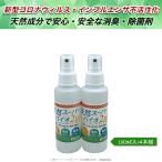 ショッピングインフルエンザ 除菌スプレー 消臭 天然成分 手荒れしない 新型コロナ インフルエンザ 分解 不活性化 100ml入スプレー×2本セット