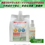 除菌スプレー 消臭 天然成分 手荒れしない 新型コロナ インフルエンザ 分解 不活性化 100ml入スプレー+1L入詰替用セット