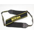 [ б/у товар ]Nikon FOR PROFESSIONAL ширина примерно 45mm шнур ширина примерно 12mm черный x желтый ремешок Nikon [ труба 8389NI-0225]