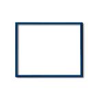 〔木製額〕色あせを防ぐUVカットアクリル デッサン額 半切サイズ（545×424mm）ブルー 壁掛けひも付き 化粧箱入り