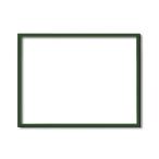 〔木製額〕色あせを防ぐUVカットアクリル デッサン額 小全紙サイズ（660×510mm）グリーン 壁掛けひも付き 化粧箱入り