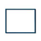 〔木製額〕色あせを防ぐUVカットアクリル デッサン額 小全紙サイズ（660×510mm）ブルー 壁掛けひも付き 化粧箱入り