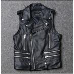 レザーベストベスト本革牛革ベストバ...