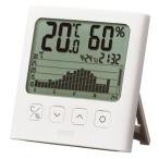 タニタ　グラフ付きデジタル温湿度計 TT-580  ホワイト