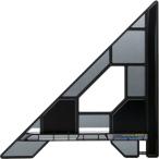 シンワ測定　丸ノコガイド定規　トライアングルポリカ３０ｃｍ　７８２８０　１本 （メーカー直送）