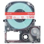 ショッピングテプラ テプラ　ＰＲＯ　テープカートリッジ　１２ｍｍ　白／赤文字　ＳＳ１２Ｒ　１個