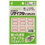 マイタック　リサイクルインデックス　中　２３×２９ｍｍ　赤枠　ＭＬ−１３２ＲＲ　１パック（２４０片：１２片×２０シート）
