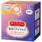 花王　めぐりズム　蒸気でホットアイマスク　無香料　１箱（１２枚）