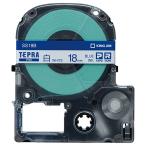 テプラ　ＰＲＯ　テープカートリッジ　１８ｍｍ　白／青文字　ＳＳ１８Ｂ　１個