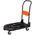 ＴＲＵＳＣＯ　軽量樹脂台車　カルティオ　折畳　７８０×４９０ｍｍ　ブラック　ＭＰＫ７８０−ＢＫ　１台