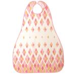 日本エンゼル　食事用エプロンII　ロングタイプ　アーガイルピンク　６０６８ＡＡＰ　１枚（お取寄せ品)