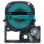 キングジム テプラ PRO テープカートリッジ 強粘着 12mm 緑/黒文字 SC12GW 1個