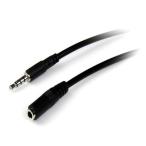StarTech.com 3.5mm 4 высшее TRRS стерео Mini штекер удлинение кабель 2m мужской | женский черный MUHSMF2M 1 шт. 