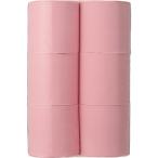 ショッピングトイレットペーパー シングル TANOSEE　トイレットペーパー　パック包装　シングル　芯なし　１３０ｍ　ピンク　１ケース（２４ロール：６ロール×４パック）