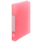 TANOSEE D кольцо файл ( половина прозрачный обложка ) A4 вертикальный 2 дыра 200 листов . форма 20mm... ширина 38mm розовый 1 шт. 