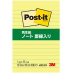 ポスト・イット　再生紙　ノート　罫線入り　１５０×１００ｍｍ　イエロー　６６０ＲＰ−５０ＹＮ　１冊