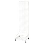 店研創意　ストア・エキスプレス　スキマ型ワゴン　白　Ｗ４４５×Ｈ１５９５ｍｍ　１台（直送）