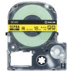 ショッピングテプラ キングジム　テプラ　ＰＲＯ　テープカートリッジ　パステル　１８ｍｍ　黄／黒文字　ＳＣ１８Ｙ−５Ｐ　１パック（５個）