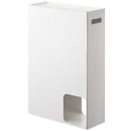 山崎実業 トイレットペーパーストッカー プレート ホワイト 1台 (お取寄せ品)