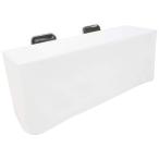 丸金　長机用　はっ水テーブルクロス　ボックス型　１４５×３２０ｃｍ　１パック（２枚）（お取寄せ品)