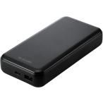 Ｃ＋Ａ　２０Ｗ　モバイルバッテリー　２００００ｍＡｈ　ブラック　ＤＥ−Ｃ３４−２００００ＢＫ　１個（お取寄せ品)