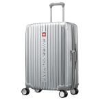 エム・エス・シー　ＳＷＩＳＳ　ＭＩＬＩＴＡＲＹ　ＣＹＧＮＵＳ（シグナス）　スーツケース　７３Ｌ　メタリックシルバー　ＳＭ−Ａ８２４　ＳＩＬＶＥＲ