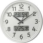ショッピングカレンダー リズム　電波掛時計　フィットウェーブリブＡ０３　温度湿度カレンダー表示付　白　８ＦＹＡ０３ＳＲ０３　１台