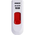  Ad Tec USB2.0 раздвижной флеш-память 16GB белый | красный AD-USTW16G-U2R 1 шт 