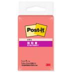 ３Ｍ　ポスト・イット　強粘着ふせん　７５×２５ｍｍ　グアバ　５００ＳＳ−ＧＵ　１パック（２冊）