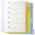 TANOSEE указатель (PP) A4 вертикальный 2*4*30 дыра 6 гора 2 комплект 1 упаковка 